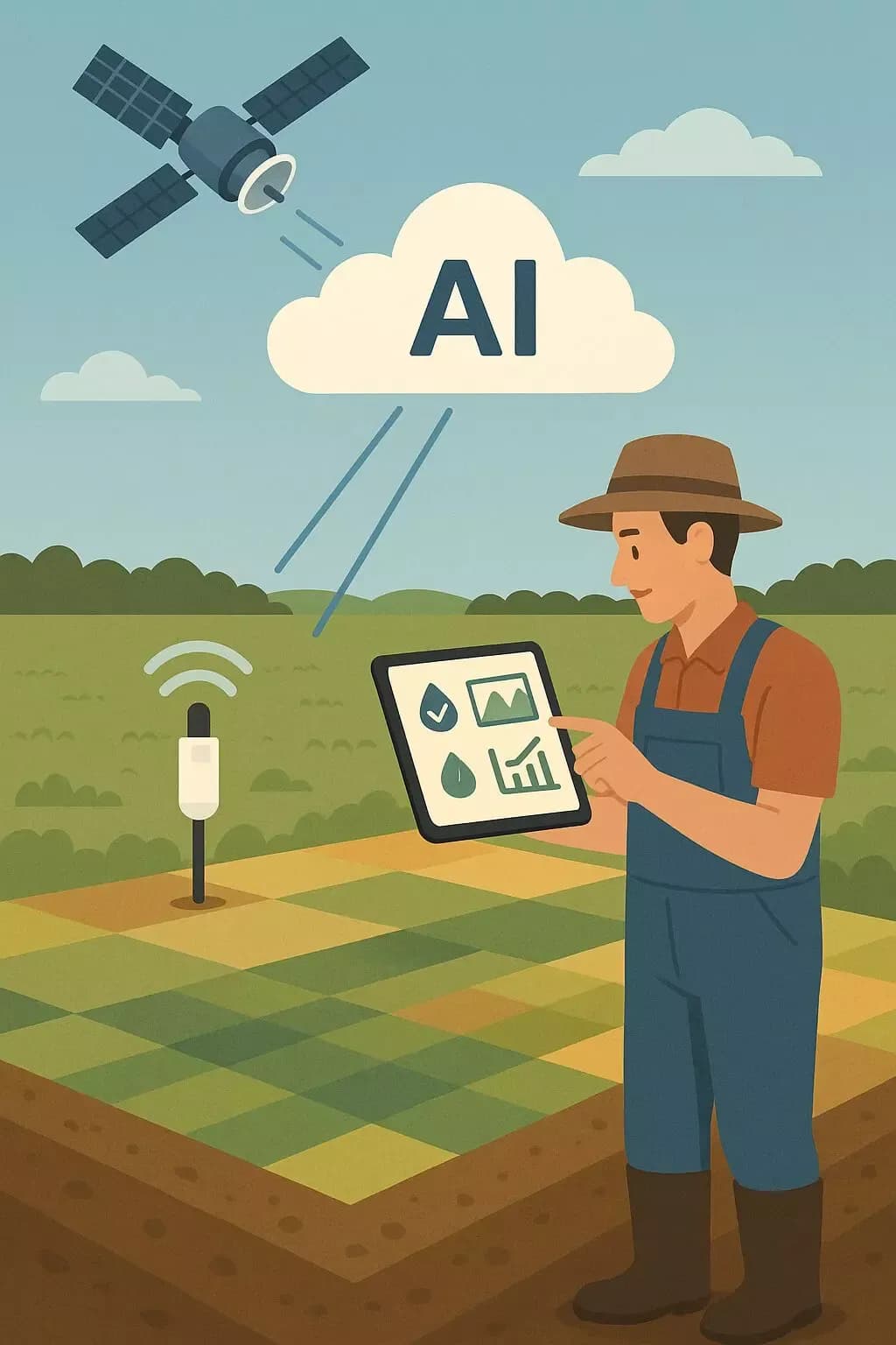 AgriScope: sensoren, satellieten en AI helpen boeren slimmer beregenen en opbrengsten voorspellen